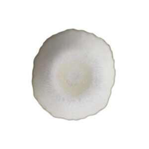 Тарелка мелкая 22х20см, керамика, цвет PERLE, PLUME 960772