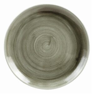 Тарелка мелкая 26см, без борта, STONECAST PATINA, цвет BURNISHED GREEN PABGEV101