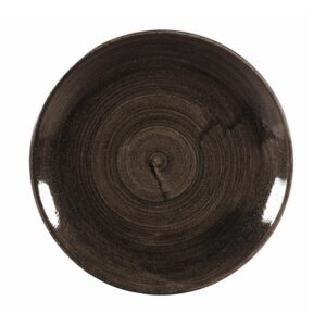 Тарелка мелкая 26см, без борта, STONECAST PATINA, цвет IRON BLACK PAIBEV101