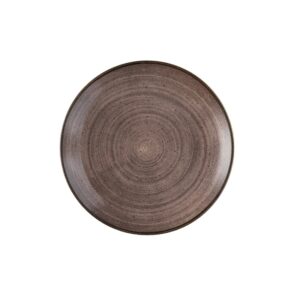 Тарелка мелкая 26см, без борта, STONECAST RAW, цвет BROWN SRBREV101