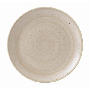 Тарелка мелкая 26см, без борта, STONECAST, цвет NUTMEG CREAM SNMSEV101