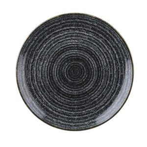 Тарелка мелкая 26см, без борта, цвет CHARCOAL BLACK, STUDIO PRINTS SPCBEV101