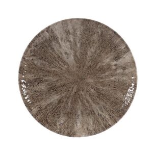 Тарелка мелкая 26см, без борта, цвет STONE ZIRCON BROWN, STUDIO PRINTS STZBEV101
