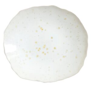 Тарелка мелкая 29,5х26,5см, керамика, цвет NACRE, PLUME 963036
