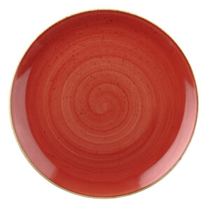 Тарелка мелкая 32,4см, без борта, STONECAST, цвет BERRY RED SBRSEV121