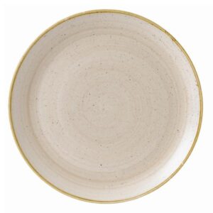 Тарелка мелкая 32,4см, без борта, STONECAST, цвет NUTMEG CREAM SNMSEV121