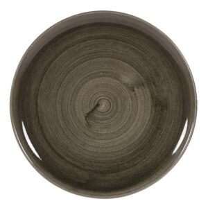 Тарелка мелкая D32,4см, без борта, STONECAST PATINA, цвет IRON BLACK PAIBEV121