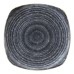 Тарелка мелкая квадратная 21,5см, без борта, цвет CHARCOAL BLACK, STUDIO PRINTS SPCBSP91