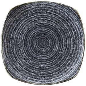 Тарелка мелкая квадратная 25,2см, без борта, цвет CHARCOAL BLACK, STUDIO PRINTS SPCBSP111
