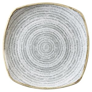 Тарелка мелкая квадратная 25,2см, без борта, цвет STONE GREY, STUDIO PRINTS SPSGSP111