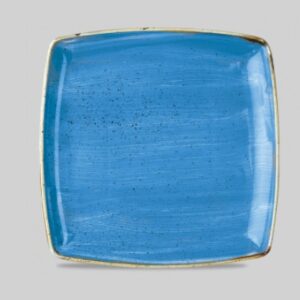 Тарелка мелкая квадратная 26,8см, без борта, STONECAST, цвет CORNFLOWER BLUE SCFSDS101