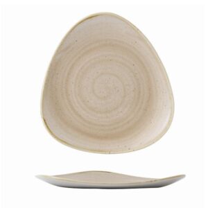 Тарелка мелкая треугольная 19,2см, без борта, STONECAST, цвет NUTMEG CREAM SNMSTR71