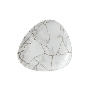 Тарелка мелкая треугольная 19,2см, без борта, цвет KINTSUGI AGATE GREY, STUDIO PRINTS KTAGTR71