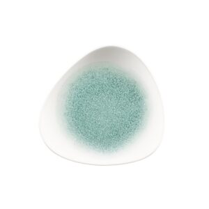 Тарелка мелкая треугольная 19,2см, без борта, цвет RAKU JADE GREEN, STUDIO PRINTS RKJGTR71