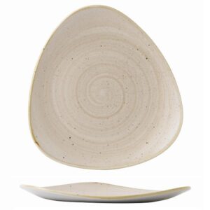 Тарелка мелкая треугольная 22,9см, без борта, STONECAST, цвет NUTMEG CREAM SNMSTR91