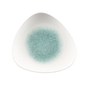 Тарелка мелкая треугольная 22,9см, без борта, цвет RAKU JADE GREEN, STUDIO PRINTS RKJGTR91