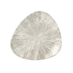 Тарелка мелкая треугольная 22,9см, без борта, цвет STONE AGATE GREY, STUDIO PRINTS STAGTR91