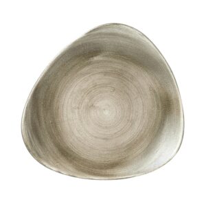 Тарелка мелкая треугольная 26,5см, без борта, STONECAST PATINA, цвет ANTIQUE TAUPE PAATTR101