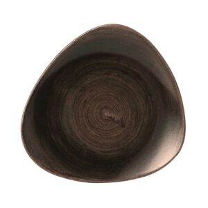 Тарелка мелкая треугольная 26,5см, без борта, STONECAST PATINA, цвет IRON BLACK PAIBTR101