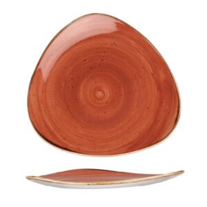 Тарелка мелкая треугольная 26,5см, без борта, STONECAST, цвет SPICED ORANGE SSOSTR101