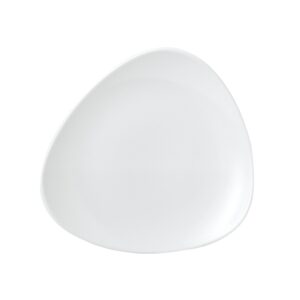 Тарелка мелкая треугольная 26,5см, без борта, VELLUM, цвет WHITE полуматовый WHVMTR101