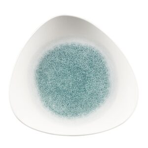 Тарелка мелкая треугольная 26,5см, без борта, цвет RAKU JADE GREEN, STUDIO PRINTS RKJGTR101