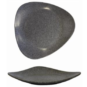 Тарелка треугольная мелкая 35х32,5см, меламин, LOTUS MELAMINE, цвет GRANITE ZPLGLP41