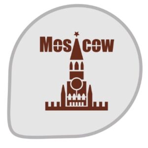 Трафарет для декора D14см "MOSCOW", пластик MASK306