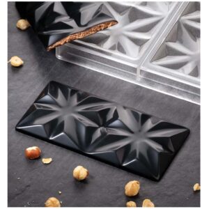 Форма д/шок. "CHOCOLATE BAR EDELWEISS" 155х77мм H10мм, 100гр, 3 ячейки, п/к PC5005