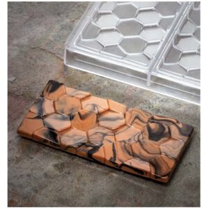 Форма д/шок. "CHOCOLATE BAR PAVE" 155х78мм H10мм, 100гр, 3 ячейки, п/к PC5006
