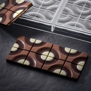 Форма д/шок. "CHOCOLATE BAR TARGET" 154х77мм H8мм, 100гр, 3 ячейки, п/к PC5008FR