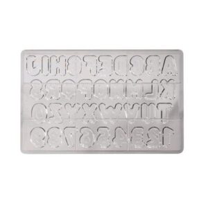 Форма д/шок. "буквы латинские и цифры" H30мм, п/к MA3005
