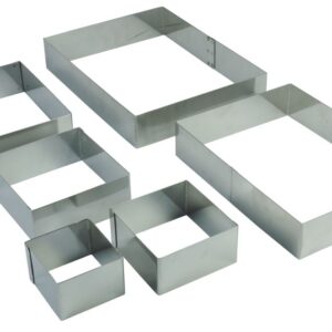 Форма кондитерская "квадрат" 10см H 4см, S/S CRSQ3
