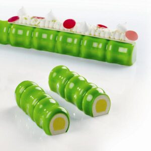 Форма силиконовая PAVOFLEX для пирож. 3D "бамбук" 360х40мм H38мм, 400мл, 5 ячеек PX4318S