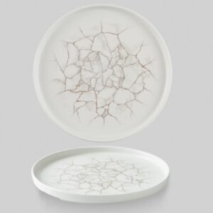 Тарелка мелкая 21см, H2см с прямым бортом, CHEFS PLATE, цвет AGATE GREY, KTAGWP211