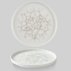 Тарелка мелкая 26см, H2см с прямым бортом, CHEFS PLATE, цвет AGATE GREY, KTAGWP261