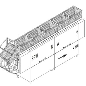 Машина д/мойки ящиков DIHR VX 401 SPECIAL DX+DDE+XP/2 части
