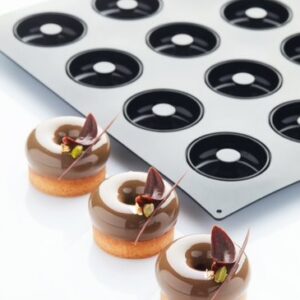 Форма для пирожных "DONUTS  D 75 H 25 MM, 6 ячеек, силикон 30SIL503