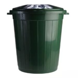 Бак для мусора 75л (D52см H56см) с крышкой, п/п, цвет зеленый MB 75 GREEN