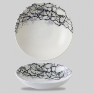 Салатник 0,42л D18,2см, без борта, цвет KINTSUGI QUARTZ BLACK KAQBEVB71