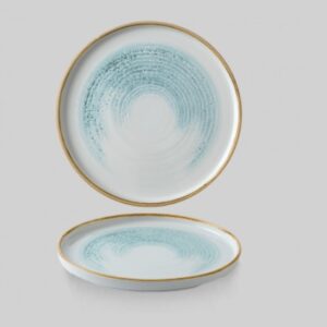 Тарелка мелкая CHEFS  26см, C бортом, цвет AQUAMARINE, STUDIO PRINTS HOMESPUN ACCENTS HAAMWP261