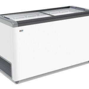Ларь морозильный GELLAR FG 500 с прямое стекло серый (пропан)