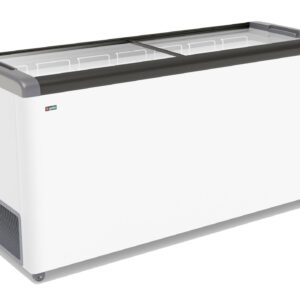 Ларь морозильный GELLAR FG 600 с прямое стекло серый (пропан)
