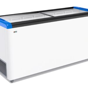 Ларь морозильный GELLAR FG 600 с прямое стекло синий (пропан)