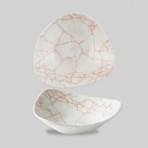 Салатник треугольный 0,37л D18,5см, без борта, цвет KINTSUGI CORAL, KTAMTRB71