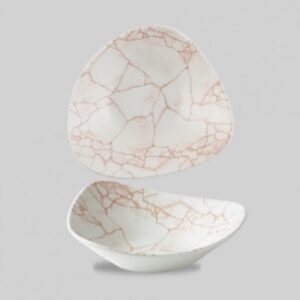 Салатник треугольный 0,60л D23,5см, без борта, цвет KINTSUGI CORAL, KTAMTRB91
