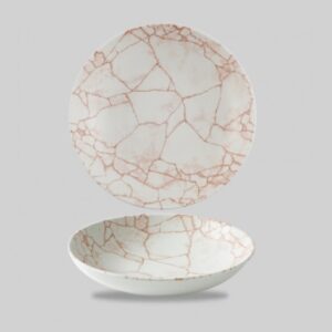 Тарелка глубокая 24,8см 1,13л, без борта, цвет KINTSUGI CORAL, KTAMEVB91