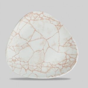Тарелка мелкая треугольная 26,5см, без борта, цвет KINTSUGI CORAL, KTAMTR101