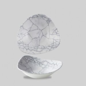 Салатник треугольный 0,60л D23,5см, без борта, цвет KINTSUGI PEARL GREY, STUDIO PRINTS KTPGTRB91