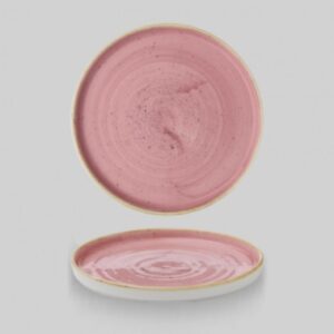 Тарелка мелкая D21см H2см с прямым бортом, CHEFS PLATE, STONECAST PETAL PINK SPPSWP211